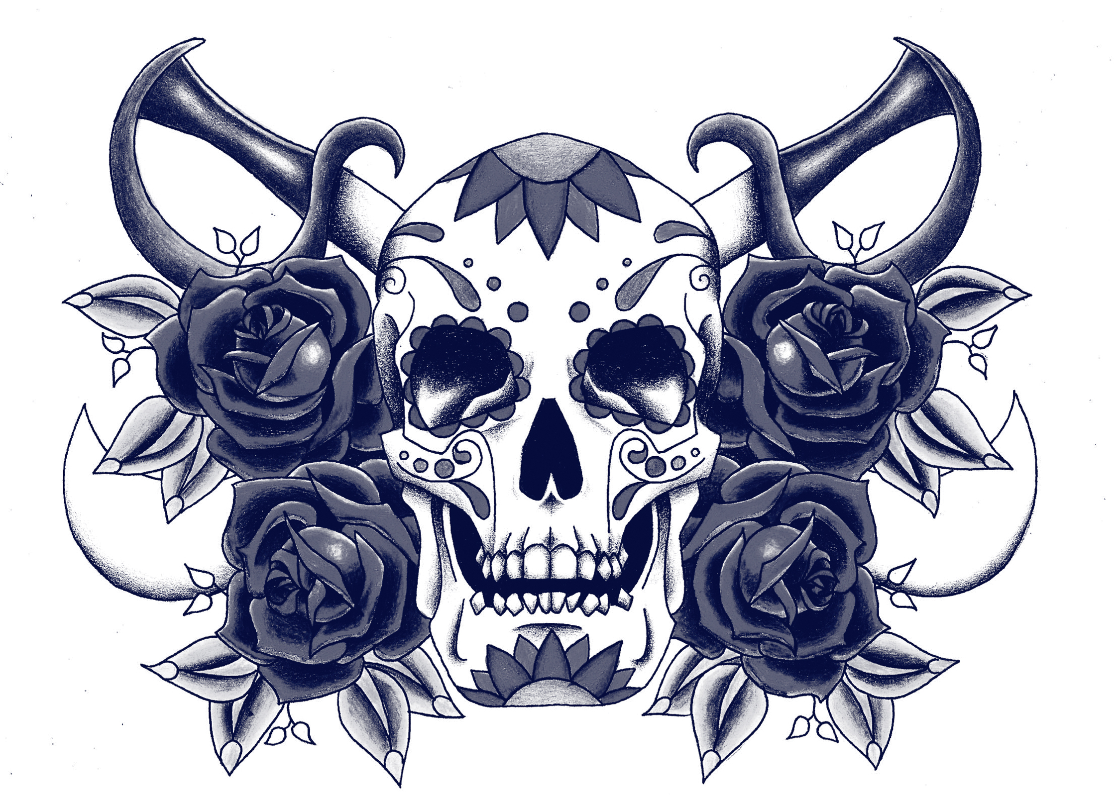 monroe skull tattoo